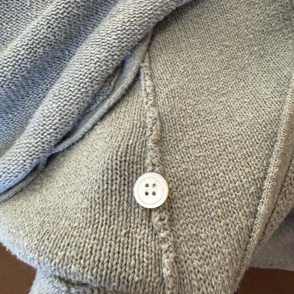 Isabella Bird Linen Silk Knit Button Front Midi Skirt Olive Green Size L Coastal - Picture 10 of 12